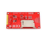 AKLOSIPY .Modulo Display LCD SPI TFT da Pollici 240x320 Scheda a Colori con Slot per Scheda SD Compatibile con Logica da 3,3 V 5 V Progetto di Elettronica Fai-da-te Interfaccia Porta Seriale PCB