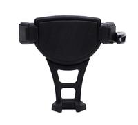 AKLOSIPY Montare il Peste Dell'offset Monte Motociclette Montaggio del Telefono per la Motocicletta con Larghezza Regolabile 4,5 Pollici di Imbottitura in Gomma Morbida Adatta Ala Oro (BLACK)