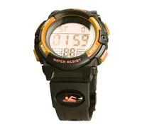 AKLOSIPY Orologio Sportivo Digitale Multifunzionale per Bambini 50M con Cinturino in PU, per Avventure all'aria Aperta e Cronometraggio Preciso (GOLD)