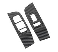 AKLOSIPY Pannello Interruttore di Sollevamento del Finestrino Coperchio in Fibra di Carbonio Pannello di Controllo del Finestrino Decorativo per Auto con Nastro a Doppia Faccia per
