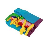 AKLOSIPY Paracadute da Gioco Multicolore per Bambini - Gioco di Gruppo da 3 Metri all'aperto per Aule di Scuola Materna Ed Educazione Fisica - Paracadute in Tessuto Oxford a 8 Colori con 24 (h.Shum