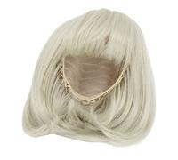AKLOSIPY Parrucca /3 Scale Frangia Dritta Lunghezza Spalla Capelli Corti Fibra Morbida Taglio Facile per Bambole Snodate TY929 Matcha (GREEN)
