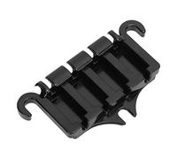 AKLOSIPY Parti di Ricambio in Metallo per Ponte per Basso Elettrico a 4 Corde con Viti per una Facile Installazione e Finitura Lucida - (BLACK)