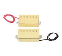 AKLOSIPY Pickup in Ottone Dorato da 2 Pezzi per Chitarra Elettrica, Accessori con Magnete Alnico5 per il Suono Metal Rock