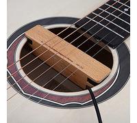 AKLOSIPY Pickup Magnetico Passivo in Legno per Chitarre Folk Acustiche - Installazione Semplice, Leggero, Nessuna Batteria Necessaria, Spina da 6,35 Mm