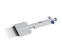AKLOSIPY Pipetta Manuale a Volume Variabile a 8 da 5-50μL, Calibrata ISO 8655, Stantuffo Ergonomico a Bassa, Display Digitale del Volume, Pipettatrice per PCR, ELISA, Coltura Cellulare