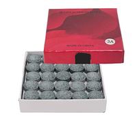 AKLOSIPY Pocche di Piscina in Pelle 50pcs Set 3A Eccellenti Punte di Sostituzione dell'elasticità con Scatola di Conservazione Grigio