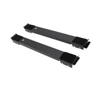 AKLOSIPY Rullo per Apparecchi per Carichi Pesanti per Spostare Mobili e Macchine, capacità di Carico Estensibile di 300 Kg, Acciaio Resistente, 2 unità (BLACK)