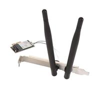 AKLOSIPY Scheda WiFi 6E AX210NGW 5374Mbps con Antenna, Scheda Gigabit PCIe 5.2 per 10/11 e connettività Ad Alta velocità Senza Interruzioni (Antenna non staccabile)