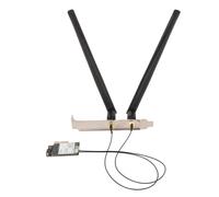 AKLOSIPY Scheda WiFi 6E AX210NGW 5374Mbps con Antenna, Scheda Gigabit PCIe 5.2 per 10/11 e connettività Ad Alta velocità Senza Interruzioni (Antenna staccabile)