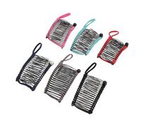 AKLOSIPY Set 6 Fermagli per Capelli a Banana da Donna, Pettini a Denti Vintage per Capelli Spessi, Ricci e Ondulati - Fermacapelli Eleganti per Aggiornamenti e di Cavallo Senza Sforzo