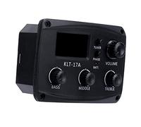 AKLOSIPY Set Accordatore con Display LCD per Pickup per chitarra: Accessorio Versatile per Folk e Strumenti con Controllo del Volume e Design Compatto (KLT-17A)