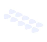 AKLOSIPY Set di 10 Plettri per Chitarra Premium in Celluloide Bianca per Chitarre Acustiche, Elettriche e Classiche - per Appassionati di Chitarra