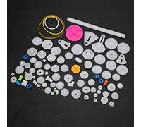 AKLOSIPY Set di Accessori per Ingranaggi in Plastica Fai-da-te da 85 Pezzi per la Realizzazione di Modelli Scientifici -, e Facile da Usare