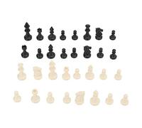 AKLOSIPY Set di Figurine di Ricambio in Plastica PS per Pezzi degli Scacchi con Altezza del Re di 49 Mm - Set di Scacchi Bianco da 32 Pezzi, Adatto Ai Viaggi per Feste, Relax, Giochi in Famiglia e