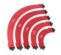 AKLOSIPY Set di Maschere per Angoli in Lega di Alluminio R100-300 per la Rifinitura Precisa di Angoli Arrotondati Nella Lavorazione del Legno