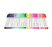 AKLOSIPY Set di Pennarelli in Tessuto da 24 Pezzi - Colori Assortiti Asciugatura Rapida Penne Graffiti per Personalizzare Abbigliamento, Scarpe e Progetti Fai -da te