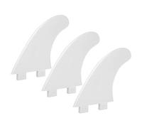 AKLOSIPY Set di Pinne di Tavola da Surf G5-3pcs, Accessorio Leggero e Flessibile per Corto e Longboard, per Le Condizioni di Surf (White)