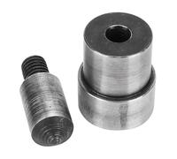 AKLOSIPY Set di Punzoni per Fori Cavi in acciaio da 2 Pezzi da 0,5-16 Mm per Pelle e Tessuto con Teste Portapettini (9,0 mm)