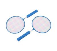 AKLOSIPY Set di racchette da badminton per bambini, sicure e leggere | Manico antiscivolo, rete ad alta resistenza, facile da usare, ideale per bambini dai 3 ai 12 anni