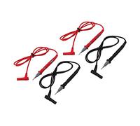 AKLOSIPY Set Puntali Per Multimetro Digitale 1000V 20A Sonde Per Multimetro Standard Con Punte In Lega Di Acciaio Rinforzato E Filo In PVC Per Multimetri Digitali Strumenti Di Test Elettrici Rosso