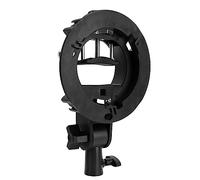AKLOSIPY Staffa Tipo S per Supporto di Montaggio - Staffa Flash Compatta in Alluminio Compatibile con, Supporta Softbox Beauty Dish Snoot Riflettore Ombrello - Studio Portatile Leggero