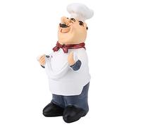 AKLOSIPY Statuetta Vintage Country Happy Chef - Tavoletta Decorativa per la Casa, il Ristorante, il Bar e l'arredamento della Cucina (71110-02 Ottieni Ramen Chef)
