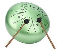 AKLOSIPY Strumento a Percussione Etereo con Lingua in Acciaio Chiave C da 8 Pollici con Spartito e Borsa Portatile Antiurto - Ideale per la Meditazione, il Relax e l'istruzione (GREEN)
