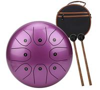 AKLOSIPY Strumento a Percussione Etereo con Lingua in Acciaio Chiave C da 8 Pollici con Spartito e Borsa Portatile Antiurto - Ideale per la Meditazione, il Relax e l'istruzione (PURPLE)