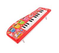 AKLOSIPY Strumento Musicale a Tastiera per Pianoforte Elettronico Multifunzione per Bambini, Cartone Animato per principianti: Giocattolo Sicuro, Divertente Ed Educativo (rosso)