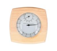 AKLOSIPY Termometro per Sauna, Design Durevole | Materiale in legno, Precisione della temperatura, Indicatore del livello di umidità, Perfetto per sauna o bagni turchi