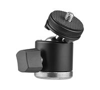 AKLOSIPY Testa a Sfera con Montaggio su Slitta Fredda a Vite da 1/4 di Pollice, Mini Testa a Sfera in Lega di Alluminio Ruotabile a 360 Gradi con Cuscinetto Antiscivolo, per Supporto per