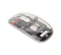 AKLOSIPY TigerCat M133 .4G/ Gaming RGB Trasparente con 2400 DPI, Batteria Ricaricabile da 400 MAh, Interruttori a Silenziosi, Commutazione di 3 Dispositivi e Copertura Magnetica per Operativo MacOS