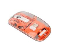 AKLOSIPY TigerCat M133 .4G/ Gaming RGB Trasparente con 2400 DPI, Batteria Ricaricabile da 400 MAh, Interruttori a Silenziosi, Commutazione di 3 Dispositivi e Copertura Magnetica per Operativo MacOS