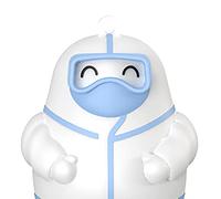 AKLOSIPY Timbro a Rullo Didattico Digitale per Bambini - Strumento per Timbri Matematici Ad Asciugatura Rapida per Cartoni Animati, Leggero e Facile da Usare (White)