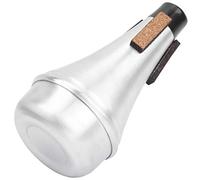 AKLOSIPY Tromba Universale in Lega di Alluminio Dritta per Principianti e Professionisti - M25 Argento S