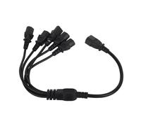 AKLOSIPY UPS PDU C14 a 5 X C13 Cavo di Alimentatore 10A Splitter 250 V per PC, Monitor e Periferiche - .6ft