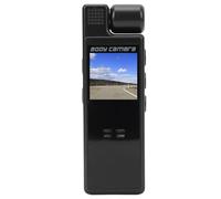 AKLOSIPY Videocamera Clip HD con Display, Visione Notturna, Rilevamento del Movimento, Connessione WiFi, Videoregistratore Portatile Indossabile Dal Corpo, Adatto per Ciclismo e
