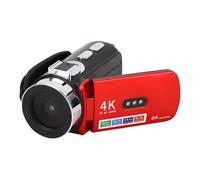AKLOSIPY Videocamera per da Viaggio 4K 64 MP WiFi con Schermata a Fogli Mobili 3 Pollici 180 ° 4800 MAh e Luci di Riempimento LED Fotografia in Streaming Live
