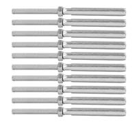 AKLOSIPY Viti di Bloccaggio con Filettatura in Acciaio Inossidabile da 10 Pezzi - Hardware per Ringhiere per Cavi di Servizio, Kit M10 5 Mm/0,2 Pollici Ideale per Uso Industriale e Agricolo (M6/3 mm)