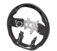 AKLOSIPY Volante a LED Volante in Fibra di Carbonio in Pelle Perforata con Luci di a LED Dinamico 20+ Dati di Guida Display Design del Tipo D in Basso a 1500 Dt 2500 3500 2019-2025