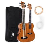 AKLOT 28 Pollice Doppia Testa/Collo Ukulele Ubass Su Misura Paletta 4 & 8 Corde Full Mhogany Uke con Gig Bag