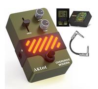 AKLOT Pedale per chitarra Overdrive moderno: da Light Breakup a Rich Saturated Drive, overdrive dinamico touch-responsive, controlli di guadagno e tono, mini pedale per chitarra elettrica con True