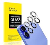 AKLPP Confezione da 3: protezione per obiettivo della fotocamera per iPhone 16 Plus, in vetro temperato, durezza 9H, trasparente HD, superficie resistente ai graffi e alle sbavature, senza bolle