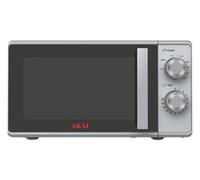 AKAI FORNO A MICROONDE CON GRILL AKMW204SL - 20 LITRI 700 WATT - SILVER**PUOI PAGARE ANCHE ALLA CONSEGNA!!!**