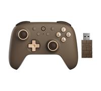 AKNES 8Bitdo Ultimate 2C 2.4G Controller Wireless per PC Windows e Android, con Joystick ad Effetto Hall e Trigger Hall, 1000Hz Polling Rate e Paraurti L4/R4 Removibili (Brownie)