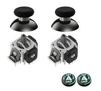 AKNES GuliKit TMR Joystick Elettromagnetici per Controller Switch Pro, Accessori di Ricambio Stick per Controller Switch Pro, Tappi per Levette inclusi