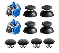 AKNES HallPi V6 TMR Joystick per PS5/PS5 Edge Controller & Thumbstick Cap | Bastoncini con sensore elettromagnetico anti-deriva con set di tappi intercambiabili (saldatura necessaria)