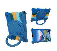 AKNICI Custodia Silicone per ALLDOCUBE iPlay 50 Mini Pro/ALLDOCUBE iPlay 50 Mini Tablet 8,4 Pollici, Protettiva Cover con 360° Supporto Rotante e Tracolla/Maniglia/Penna Holder, Blu Scuro