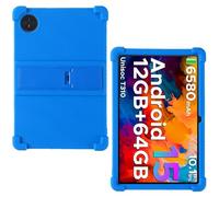 AKNICI Custodia Silicone per DOOGEE Tab A9 / DOOGEE Tab A9 Pro Tablet 10 Pollici, Protettiva Cover con Supporto Integrato, Blu